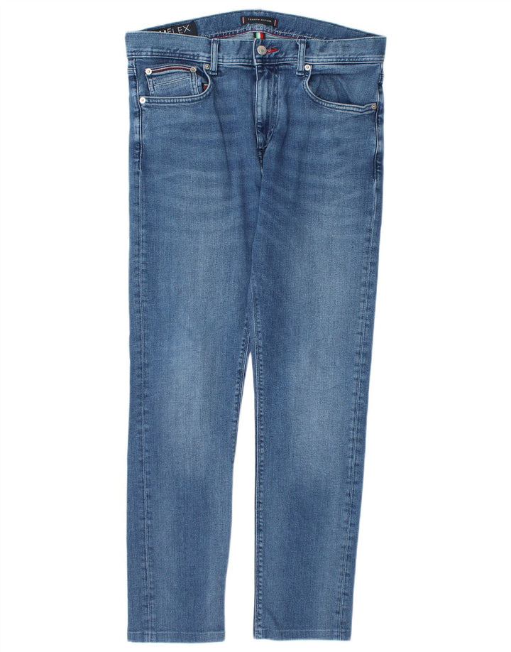 Tommy Hilfiger Uomo Bleecker Slim Jeans W34 L30 Cotone Blu