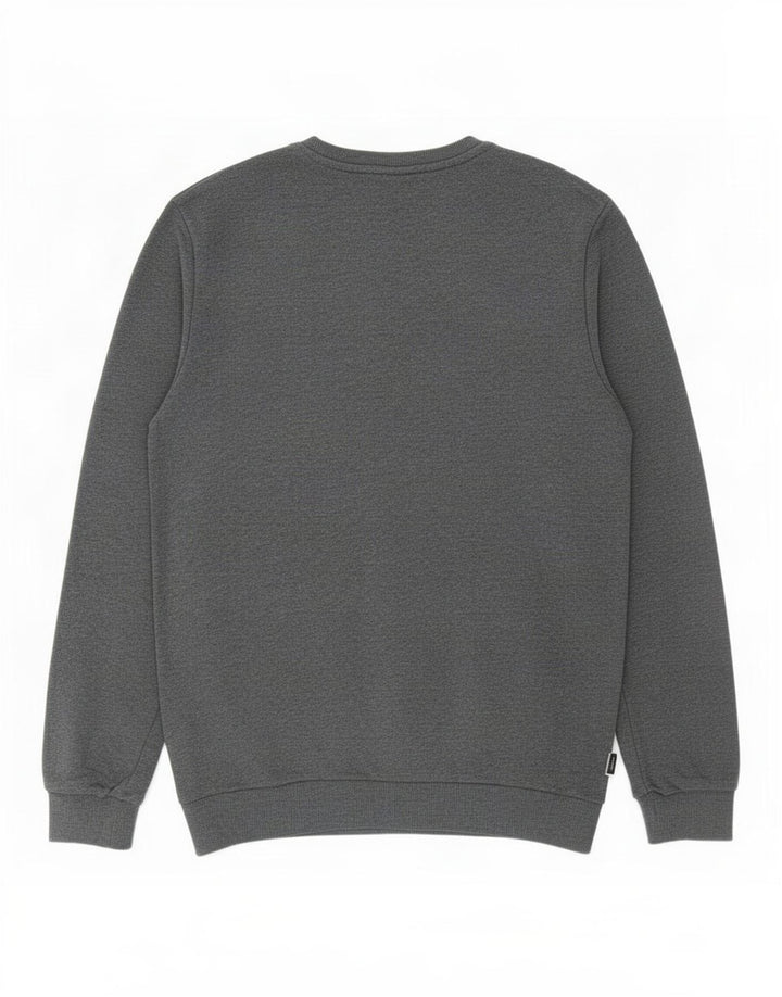 Felpa Adidas Uomo Maglione Grande Cotone Grigio