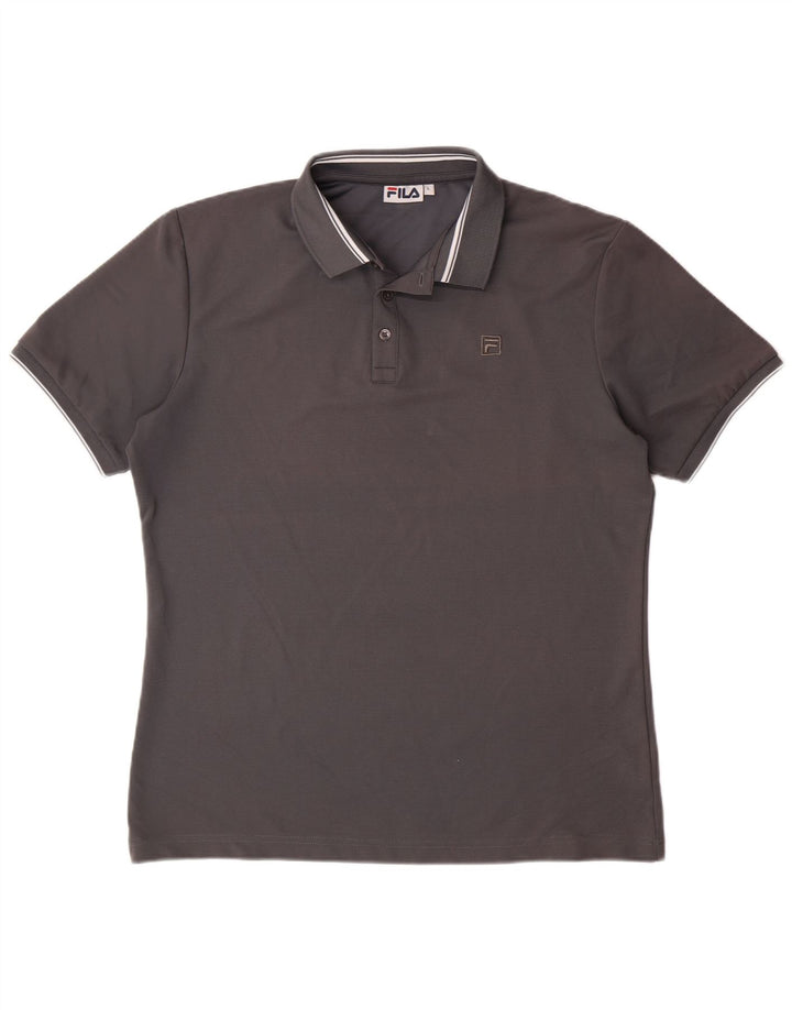 Polo da uomo FILA grande grigia