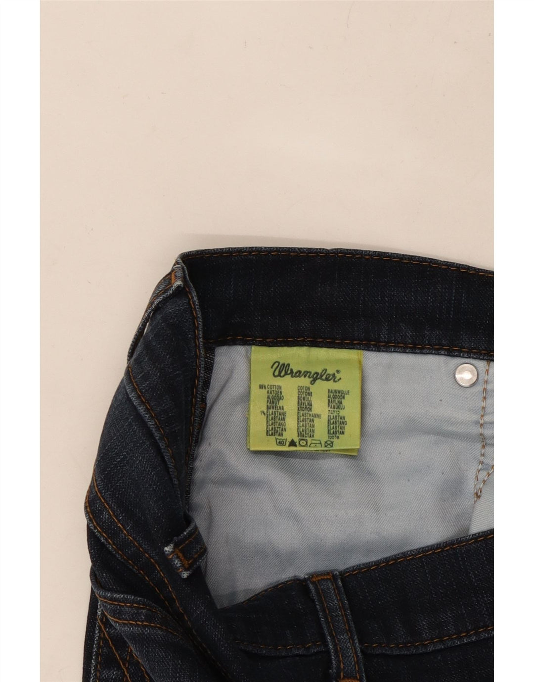 WRANGLER Jeans dritti elasticizzati Texas da uomo W34 L31 cotone blu navy