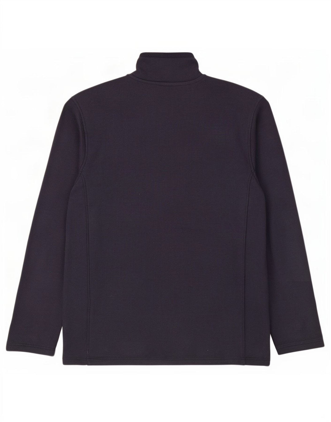 Felpa da uomo con collo con zip Mountain Warehouse Maglione medio in cotone blu navy