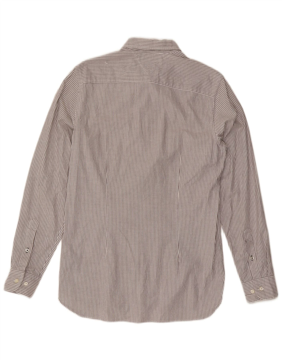 Camicia slim fit da uomo Tommy Hilfiger in cotone gessato grigio medio