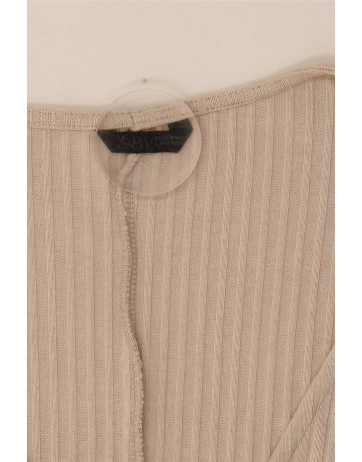 Top Zara asimmetrico poncho camicetta da donna taglia unica beige
