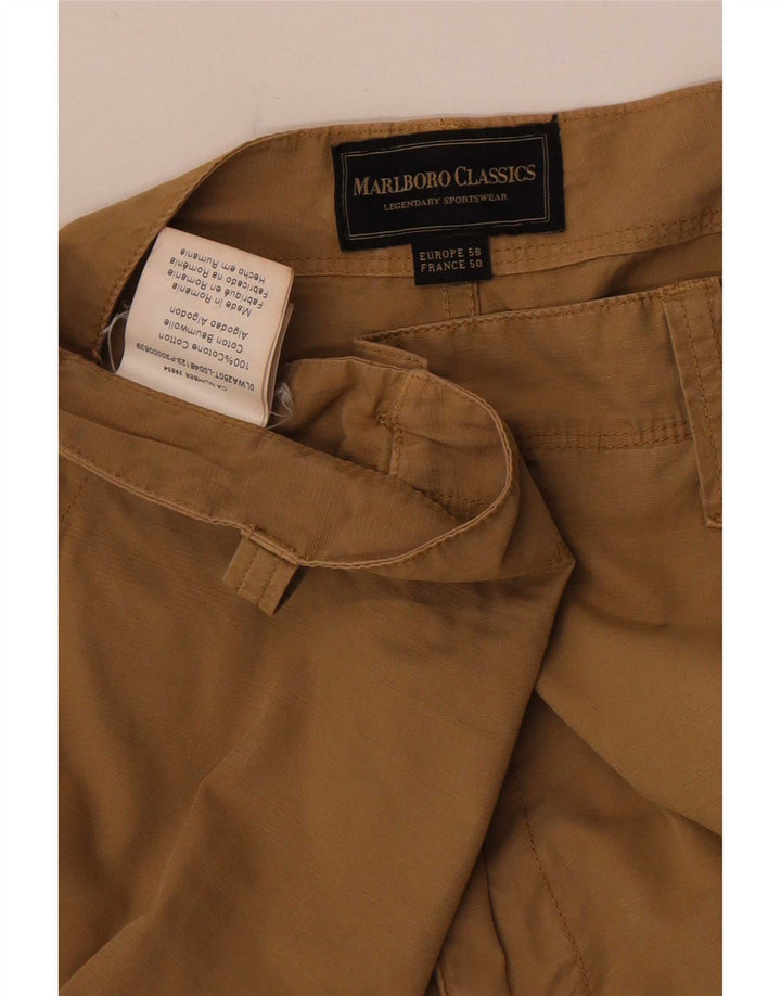 Pantaloncini cargo da uomo Marlboro Classics W42 2XL Cotone beige