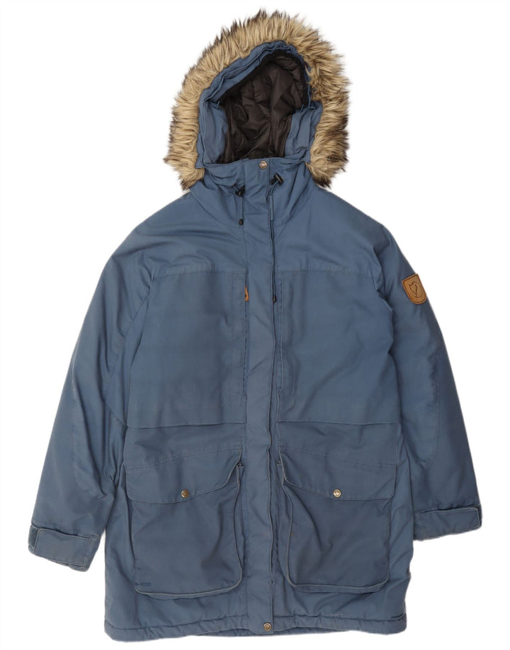 Giacca Parka con cappuccio da donna Fjall Raven UK 16 Large Blu Poliammide