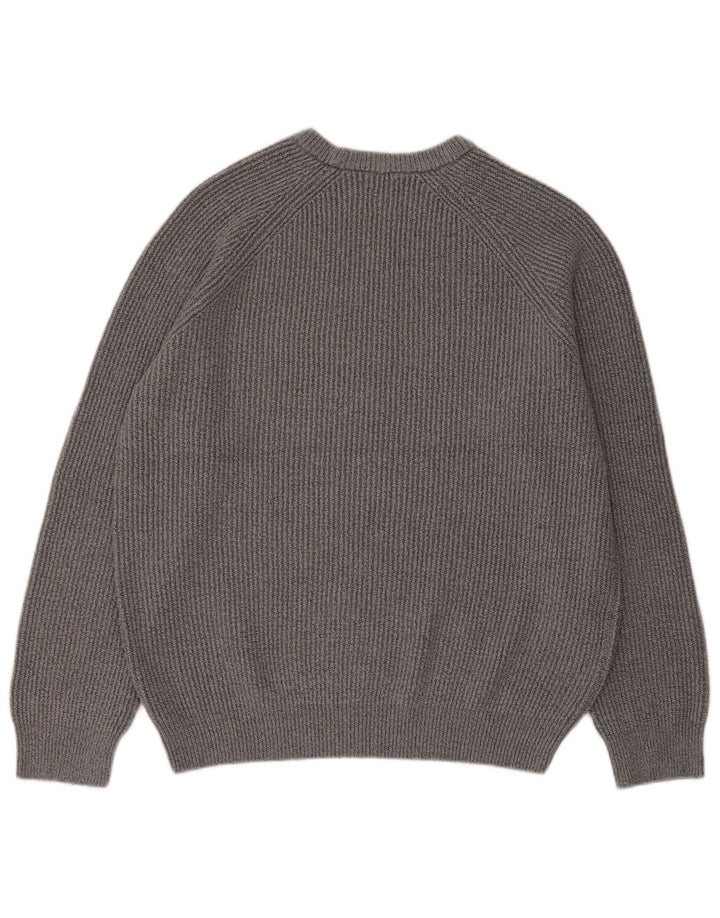 Maglione maglione girocollo da uomo Marks & Spencer XL grigio poliammide