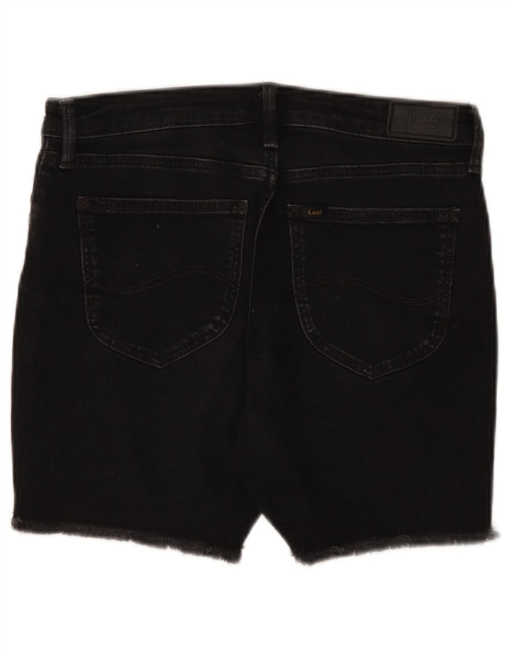 Pantaloncini di jeans Boyfriend da donna Lee W27 piccoli in cotone nero
