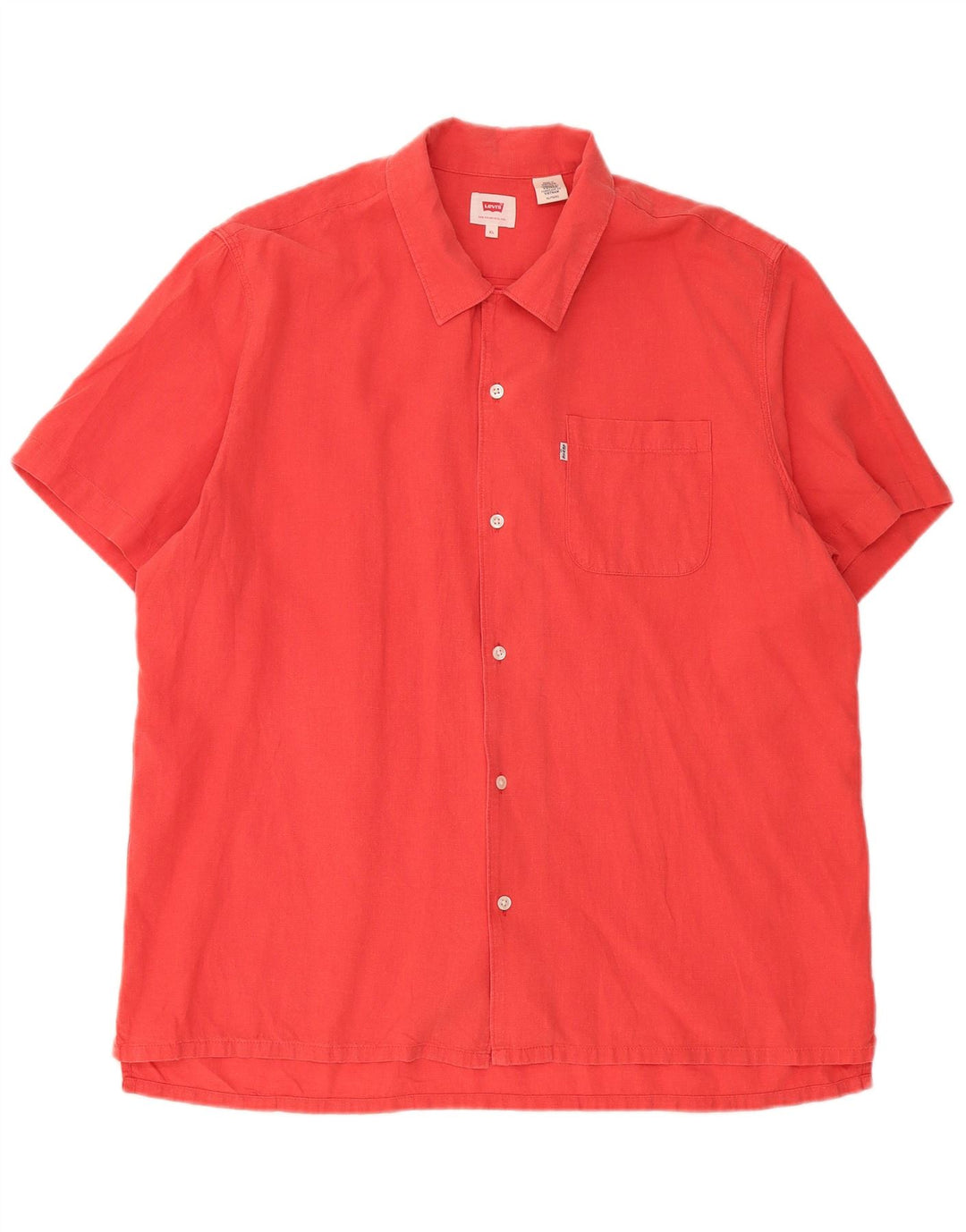 Camicia a maniche corte da uomo Levi's XL rossa