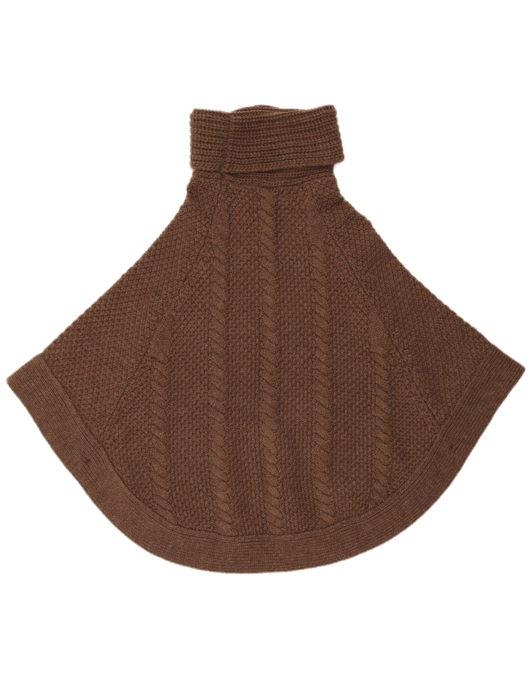 Maglione poncho oversize da donna Joules UK 10 piccolo acrilico marrone