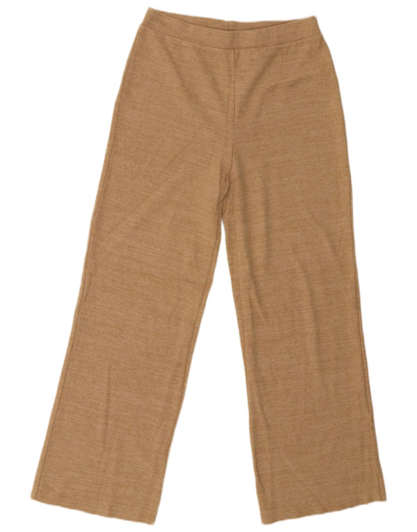 Pantaloni della tuta da donna Zara UK 12 Cotone beige medio