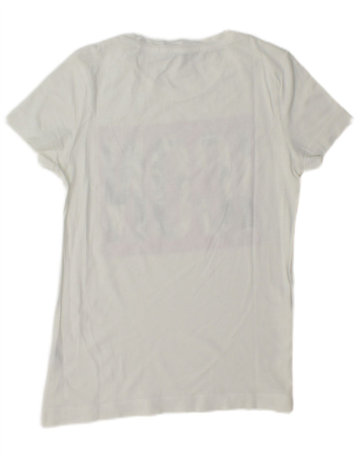 Guess T-shirt grafica da donna Top UK 14 Medium White