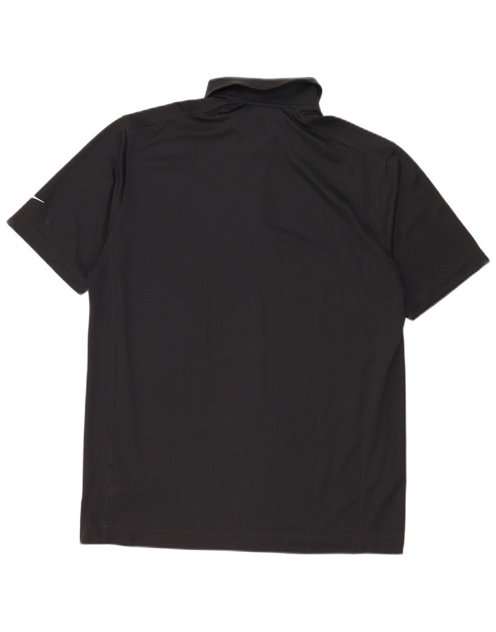 Polo Nike da uomo Dri Fit grande nera in poliestere