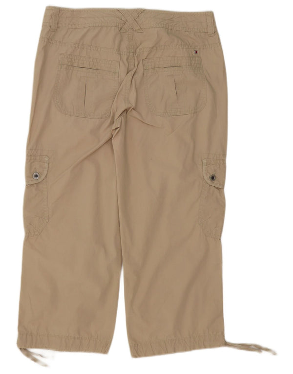 Pantaloni cargo crop da donna Tommy Hilfiger US 6 Medium W32 L24 Cotone beige