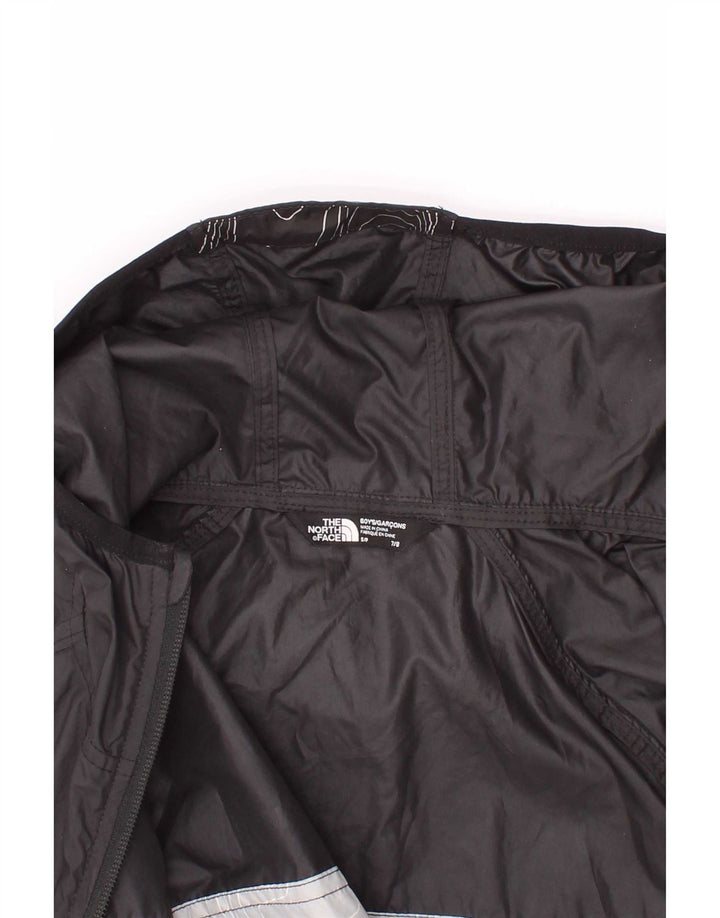 Giacca antipioggia con cappuccio grafica per ragazzi The North Face 7-8 anni piccola nera