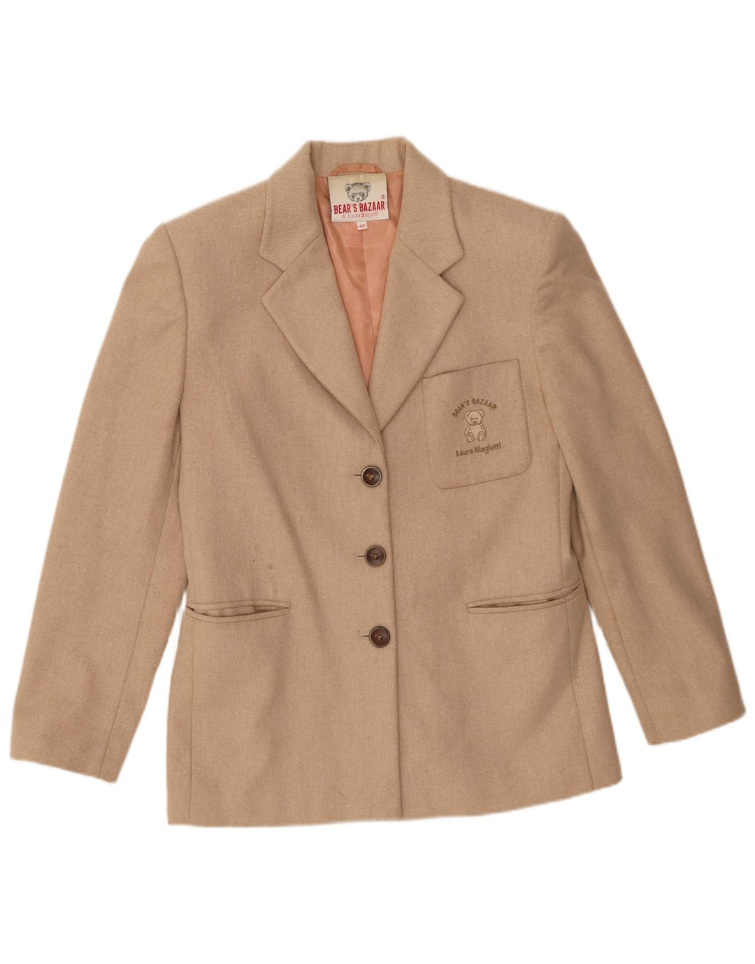 Laura Biagiotti Giacca Blazer Bear's Bazaar da Donna IT 42 Beige Medio