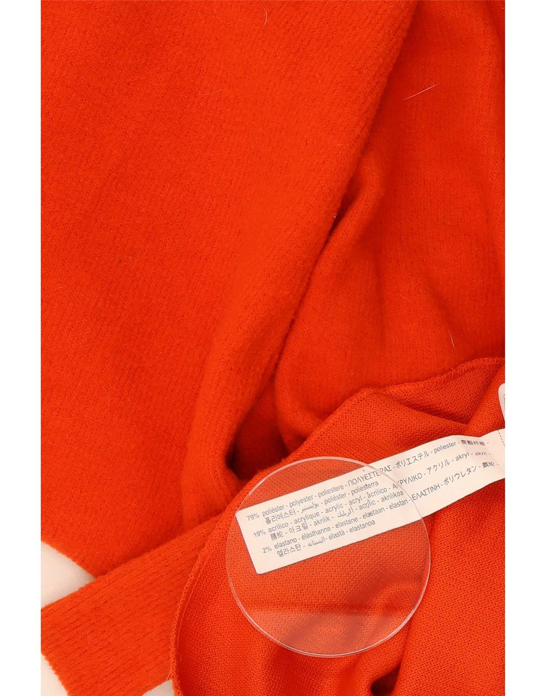 Maglione maglione oversize con collo dolcevita da donna Zara UK 10 piccolo arancione