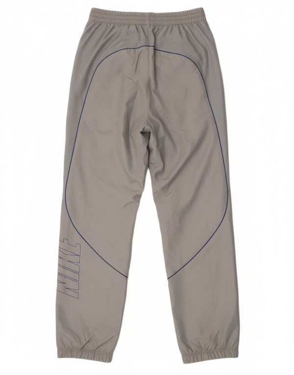 Pantaloni da tuta con grafica Nike da uomo, pantaloni da jogging, piccoli, in poliestere grigio