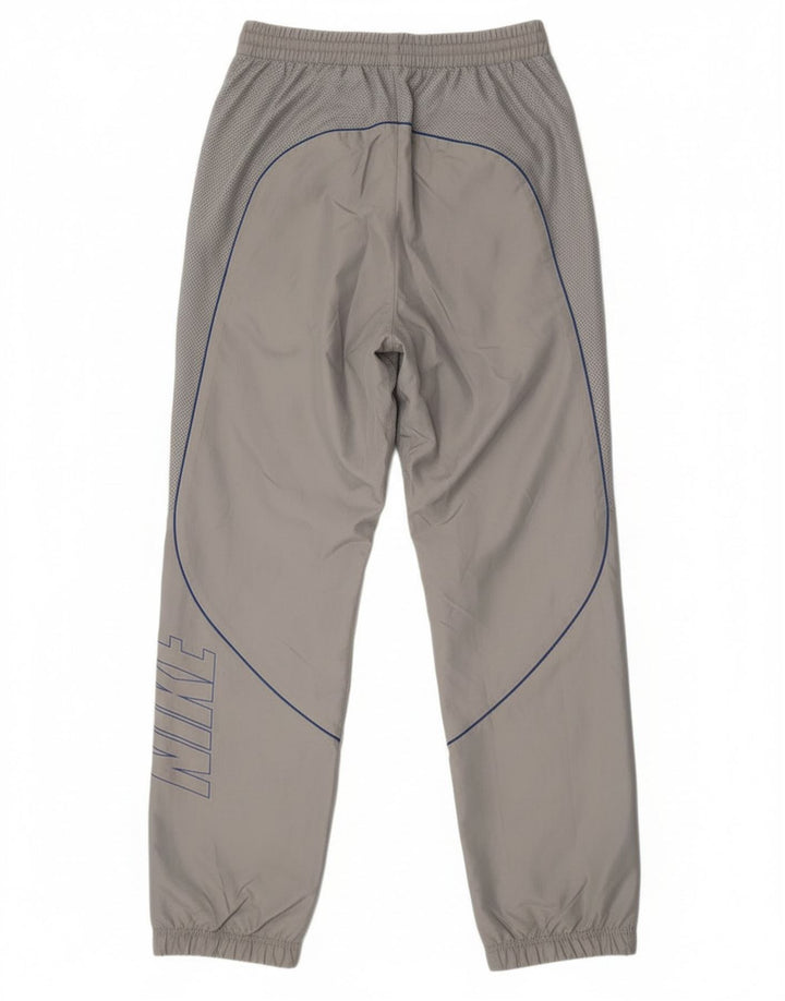 Pantaloni da tuta con grafica Nike da uomo, pantaloni da jogging, piccoli, in poliestere grigio