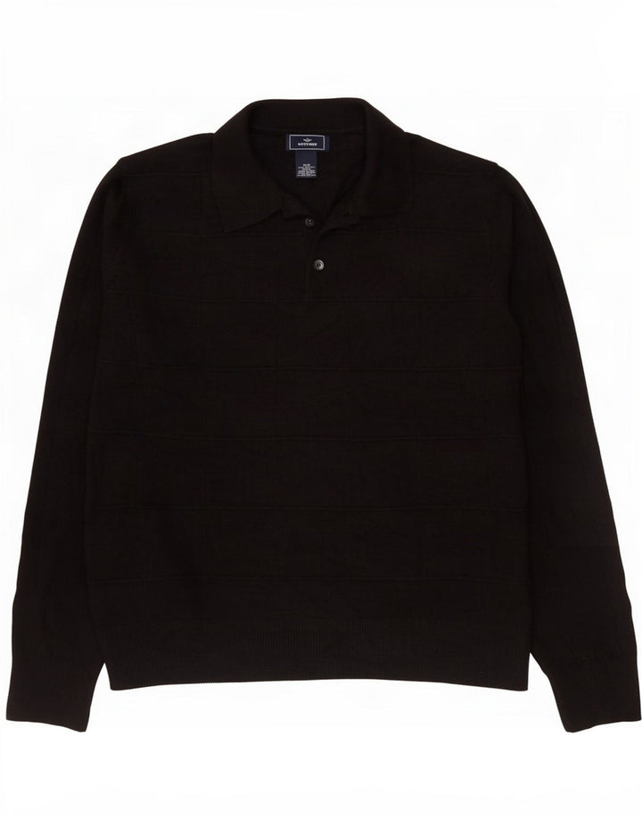 Maglione da uomo Dockers con collo alto, acrilico nero medio