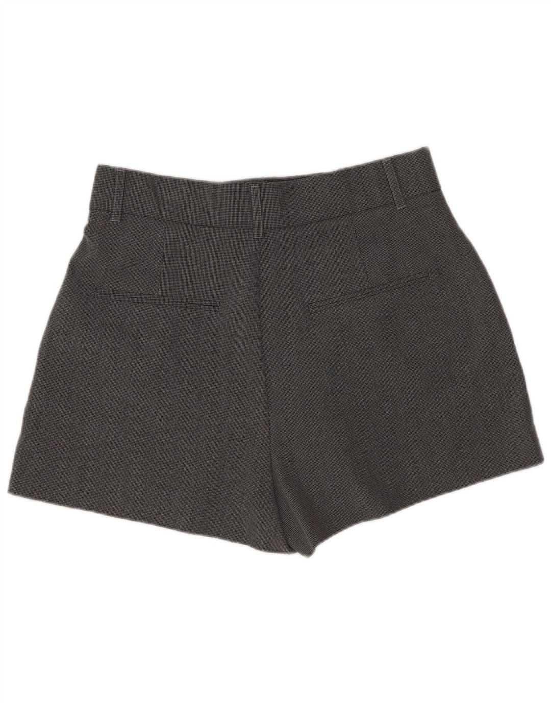 Pantaloni caldi a vita alta da donna Zara medi W28 pied de poule grigi