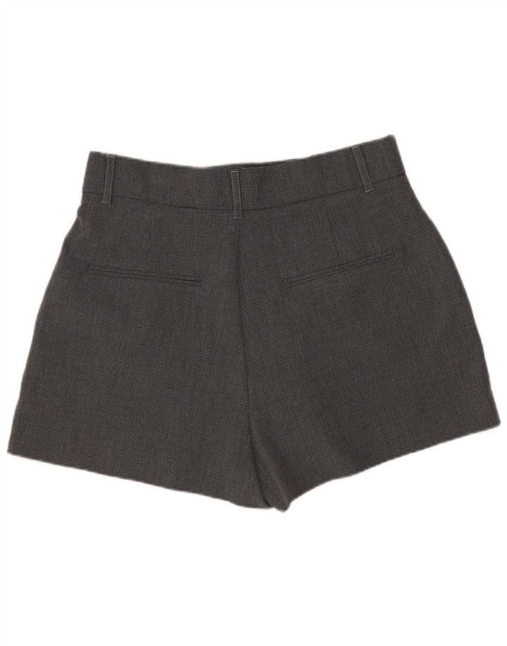 Pantaloni caldi a vita alta da donna Zara medi W28 pied de poule grigi