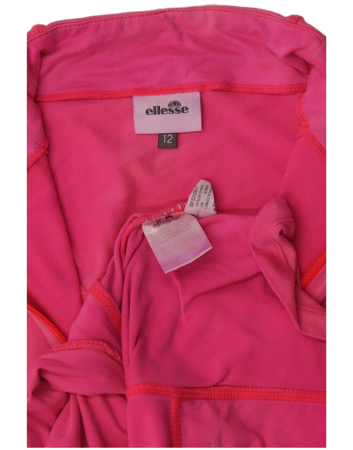 Giacca da tuta da donna Ellesse UK 12 Nylon rosa medio