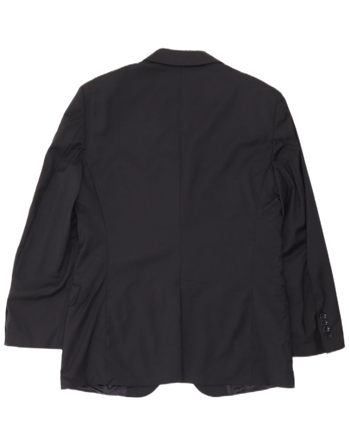 Giacca blazer da uomo a 2 bottoni Brooks Brothers UK 40 Large in lana blu navy