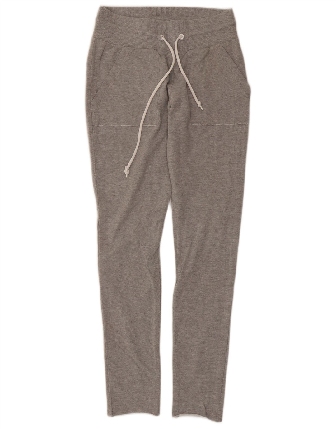 Pantaloni da tuta da donna Adidas UK 8/10 Piccolo poliestere screziato grigio