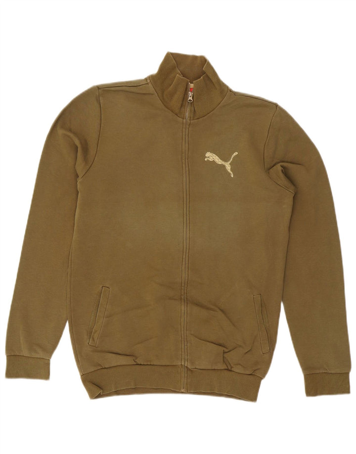 Giacca della tuta da ragazzo PUMA 15-16 anni in cotone kaki