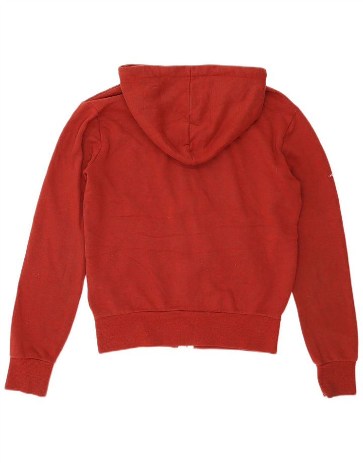 Maglione con cappuccio e zip da uomo Superdry piccolo in cotone rosso