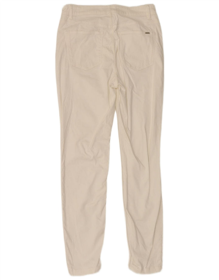 Pantaloni casual slim da donna Massimo Dutti EU 40 Medium W28 L28 Bianco