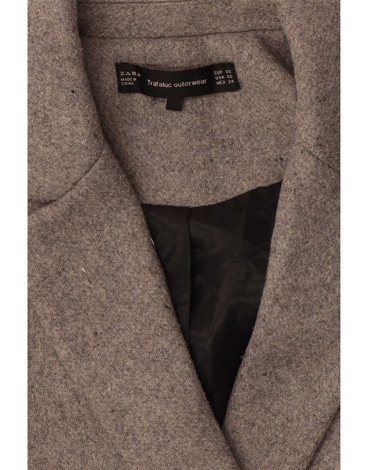 Cappotto doppiopetto oversize da donna Zara UK 6 XS Grigio