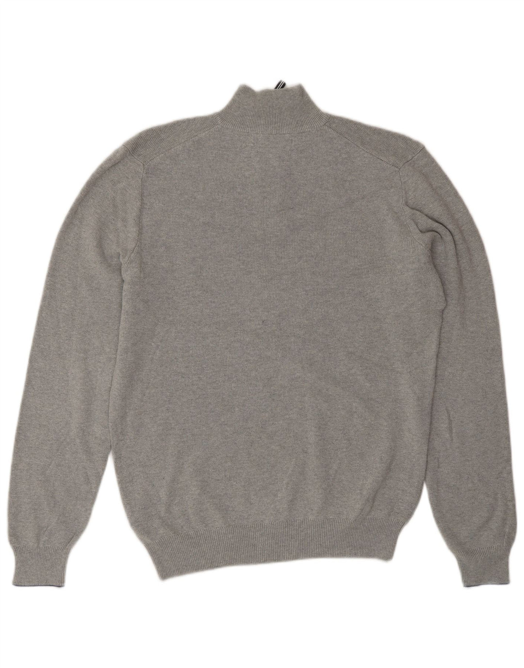 Maglione da uomo Marks & Spencer con collo con zip blu Harbour piccolo grigio