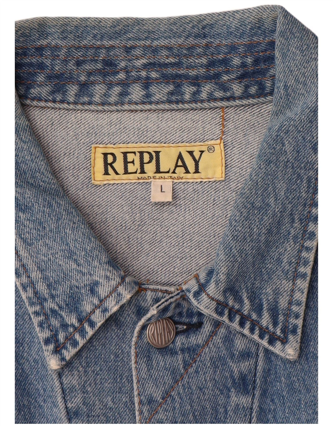Giacca in denim da uomo Replay UK 40 grande cotone blu