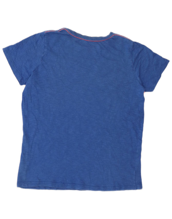 Boden Boys T-Shirt Top 15-16 Years Blue Colourblock Cotton