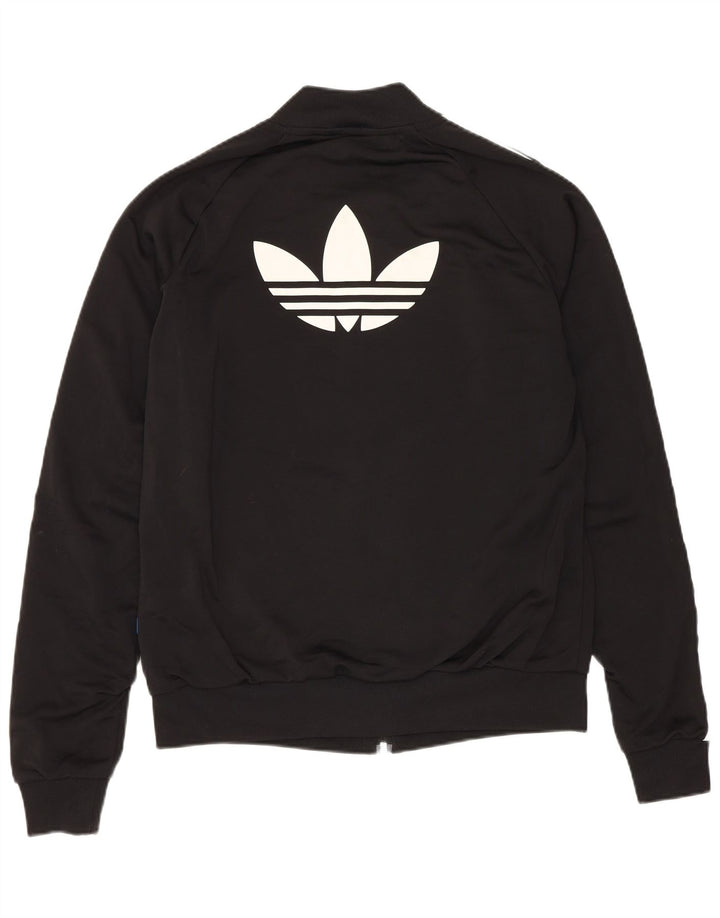 ADIDAS Giacca da ginnastica da donna con grafica UK 10 Small Poliestere nero