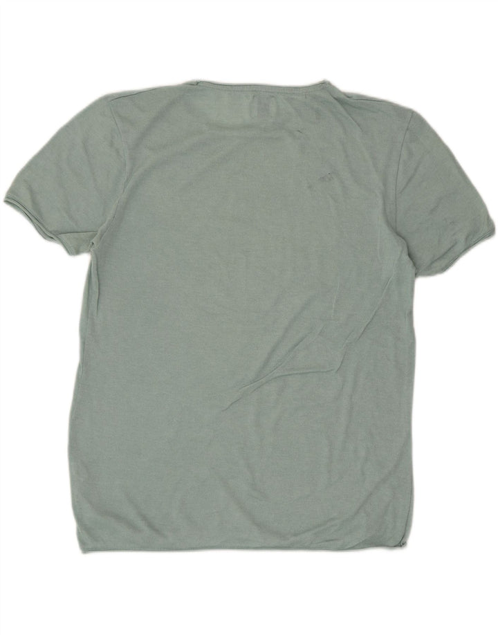 T-shirt Zara da uomo Top Large in cotone verde