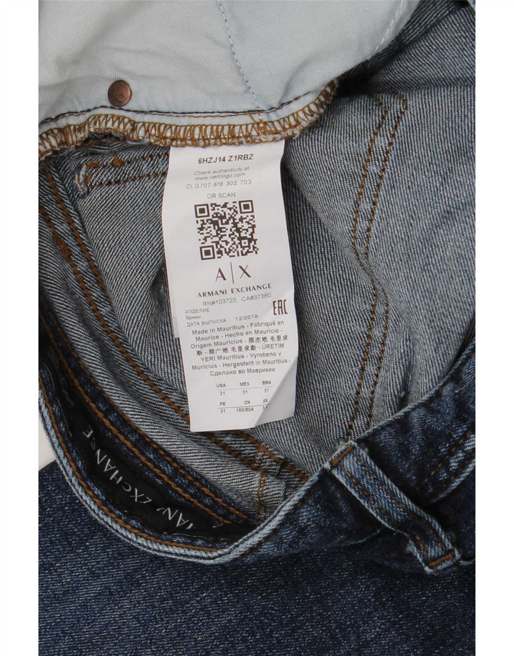 Jeans slim da uomo Armani Exchange W31 L31 in cotone blu navy