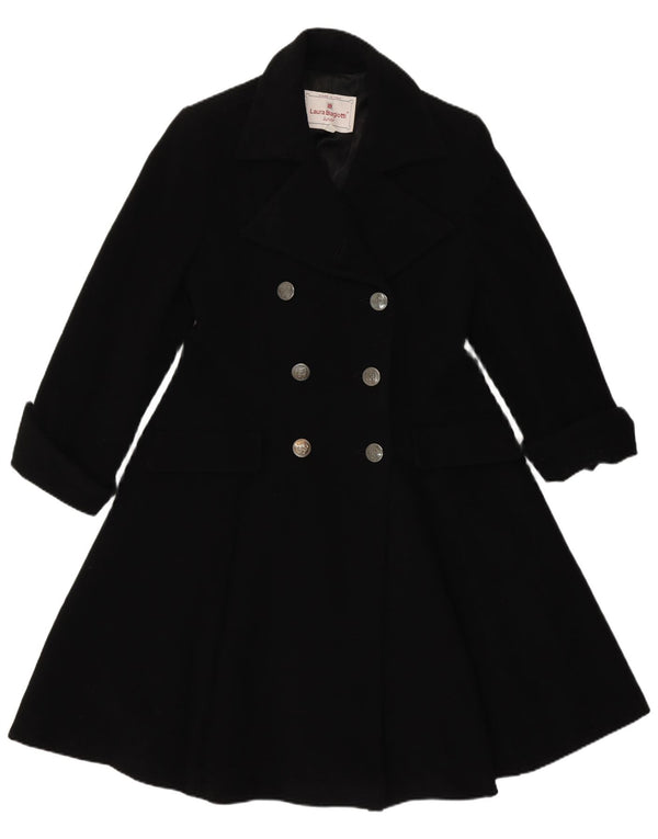 Laura Biagiotti Cappotto Principessa Bambina 11-12 Anni 2XL Lana Nera