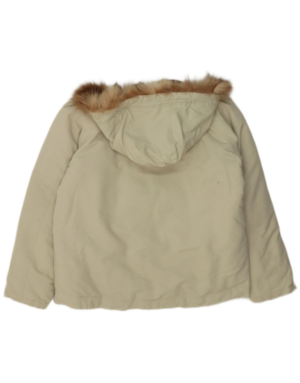 Giacca imbottita con cappuccio da donna Woolrich UK 18 XL nylon verde
