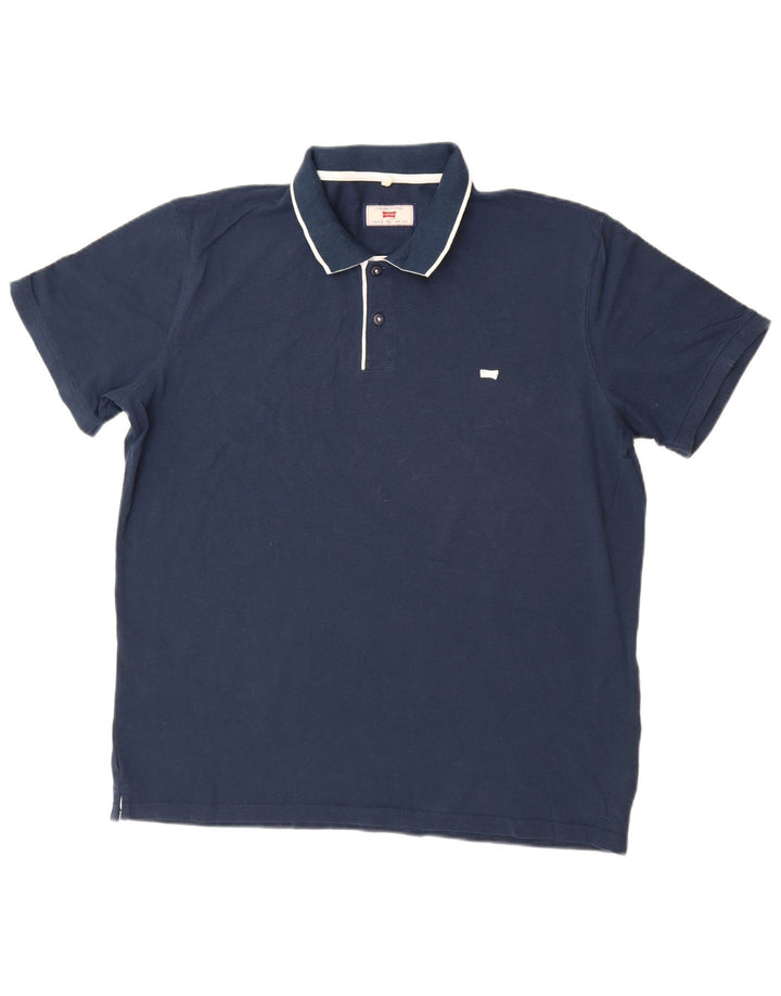 Polo regolare da uomo Carrera VERONA 2XL cotone blu navy