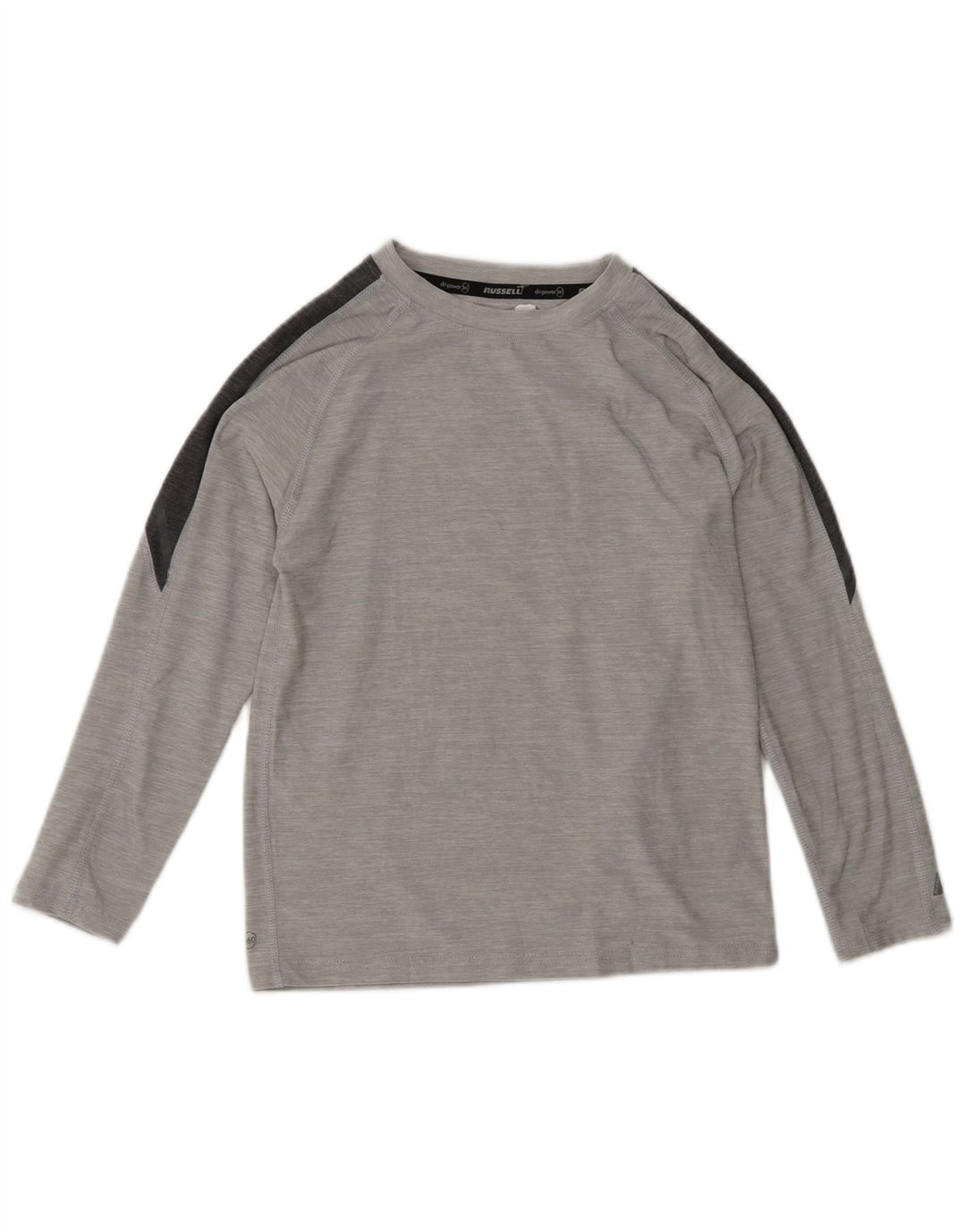 Maglia a maniche lunghe Dri-Power per ragazzi Russell Athletic 7-8 anni Grigio medio