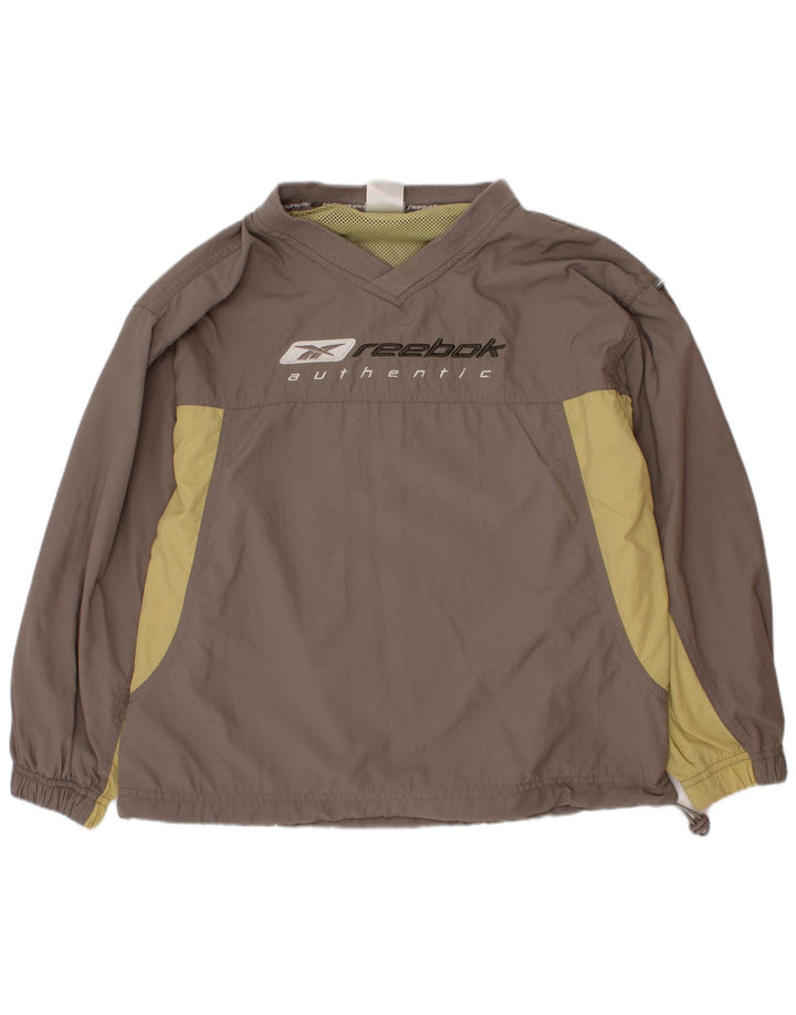 Maglietta Reebok da ragazzo con grafica pullover, 9-10 anni, colore grigio block