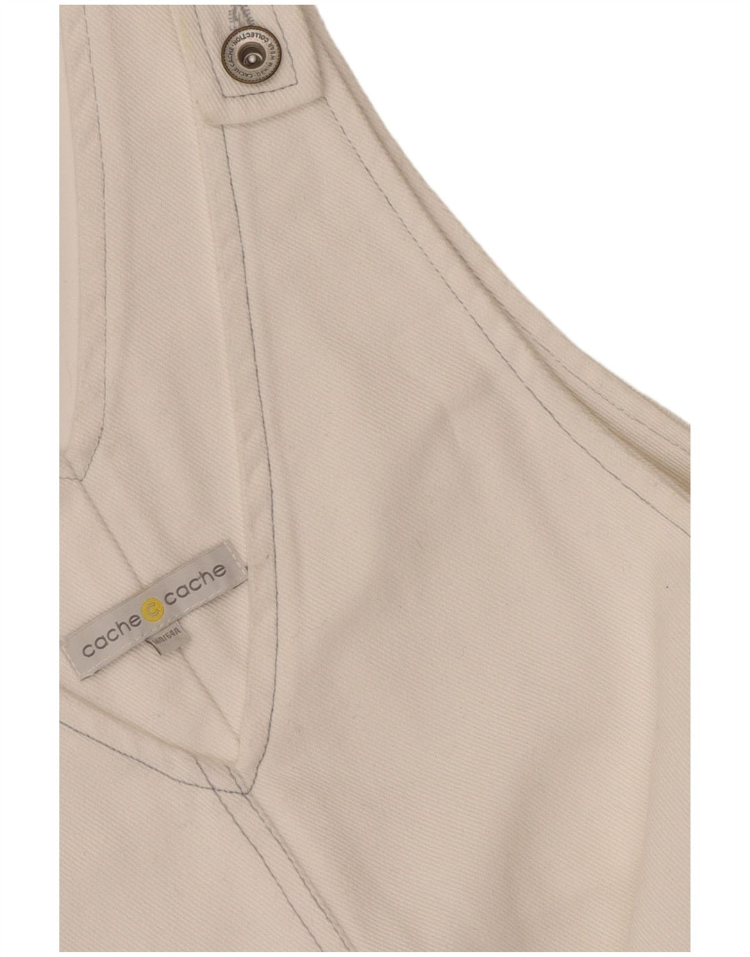 Abito scamiciato in denim da donna Cache UK 8 piccolo bianco