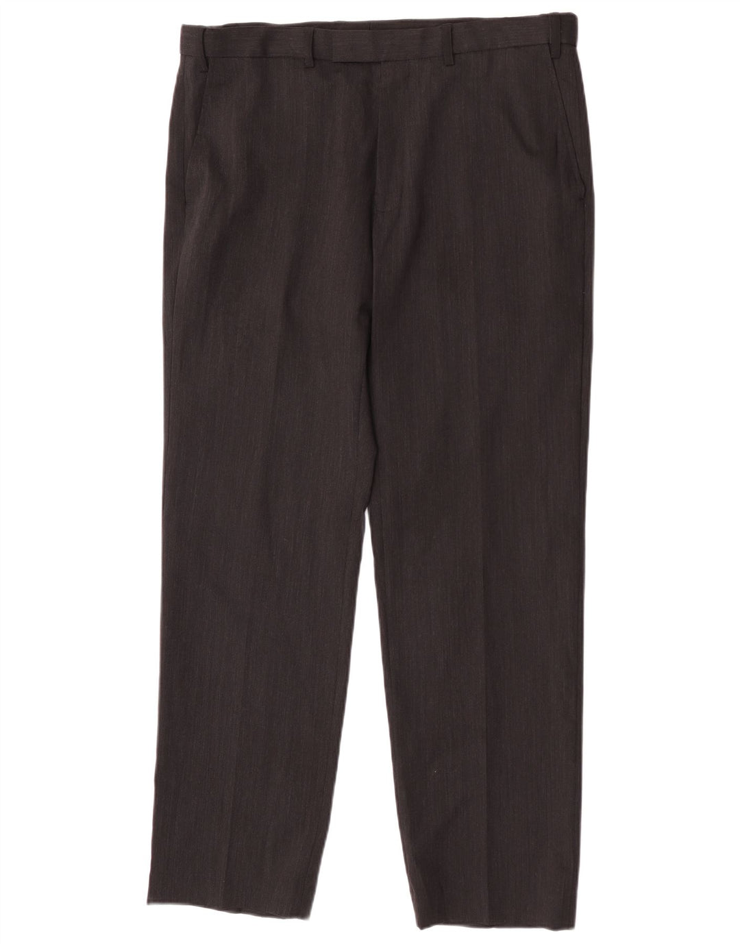 Pantaloni da abito vestibilità regolare da uomo Marks & Spencer W36 L31 lana grigia