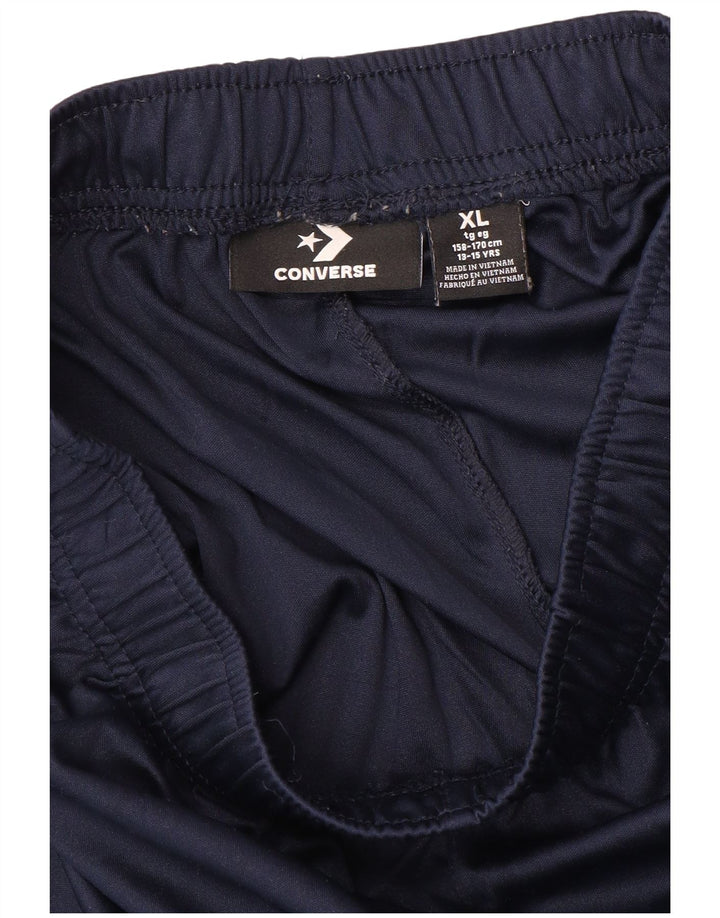 Pantaloncini sportivi con grafica CONVERSE per ragazzi 13-14 anni XL poliestere blu navy