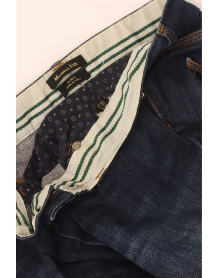 Jeans slim da donna Massimo Dutti W30 L31 Blu navy