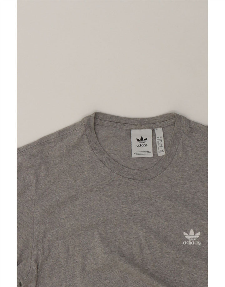 ADIDAS Mens T-Shirt Top Large Grey Cotton Vintage Adidas and Second-Hand Adidas from Messina Hembry 