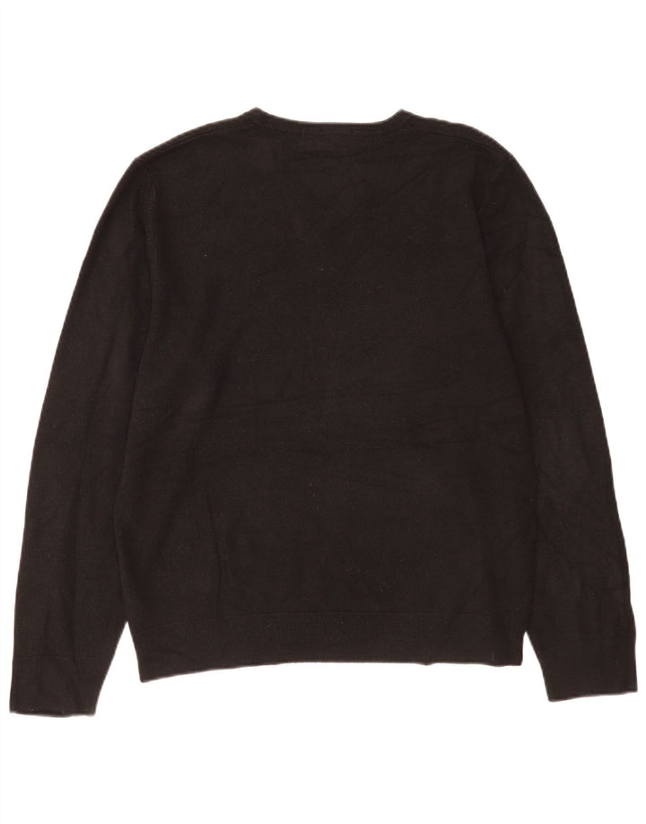 Maglione da uomo con scollo a V Marks & Spencer grande acrilico nero
