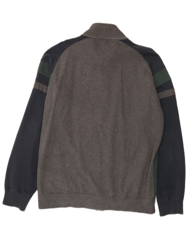 Giacca da tuta da uomo Champion XL in cotone color block grigio